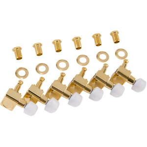 tF_[ Fender Deluxe Cast/Sealed Guitar Tuning Machines with Pearl Buttons Gold M^[pyO