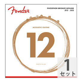 フェンダー Fender Phosphor Bronze Acoustic Guitar Strings Ball End 60L 012-053 Gauges アコースティックギター弦