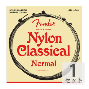 tF_[ Fender Nylon Acoustic Strings 130 Clear/Silver Ball End Gauges 028-043 NVbNM^[