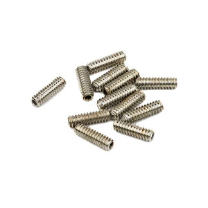 Fender �t�F���_�[ Standard Series Bass Bridge Saddle Height Adjustment Screws 6-32 X 7/16 Hex Nickel �l�W 12�Z�b�g �x�[�X�p ���������p�j�b�P�����b�L �A�����~�߃l�W