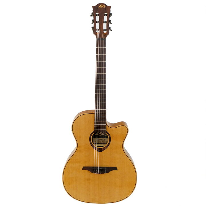 楽天市場】LAG GUITARS TN170ASCE NYLON AUDITORIUM SLIM CUTAWAY 