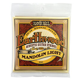 アーニーボール ERNIE BALL 2067 Earthwood Mandolin Light Loop End 80/20 Bronze 9-34 Gauge マンドリン弦