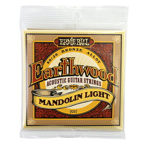 �A�[�j�[�{�[�� ERNIE BALL 2067 Earthwood Mandolin Light Loop End 80/20 Bronze 9-34 Gauge �}���h������