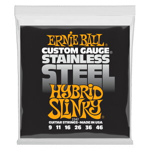 A[j[{[ ERNIE BALL 2247 Hybrid Slinky Stainless Steel Wound 9-46 Gauge GLM^[