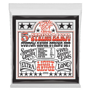 A[j[{[ ERNIE BALL 2312 Light 5-String Loop End Stainless Steel 9-9 Gauge oW[
