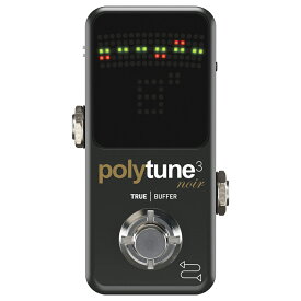 tc electronic PolyTune 3 noir バッファー内蔵 ペダルチューナー