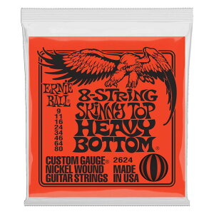 A[j[{[ ERNIE BALL 2624 Skinny Top Heavy Bottom Slinky 9-80 Gauge 8GLM^[