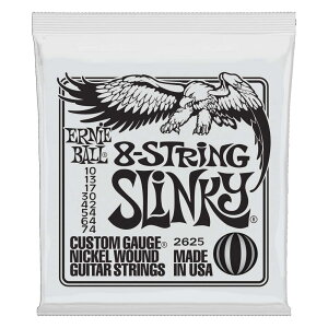 アーニーボール ERNIE BALL 2625 Slinky 8-String Nickel Wound 10-74 Gauge 8弦エレキギター弦