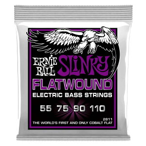 A[j[{[ ERNIE BALL 2811 Power Slinky Flatwound 55-110 Gauge GLx[X