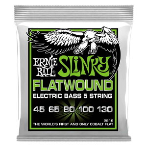 A[j[{[ ERNIE BALL 2816 Regular Slinky 5-String Flatwound 45-130 Gauge 5GLx[X