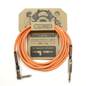 M^[ V[h 3m ORANGE IW CRUSH Instrument Cable 10ft 3m 1/4" Angled Straight CA035 M^[P[u