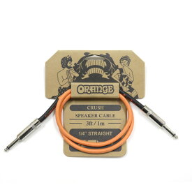 ORANGE CRUSH Speaker Cable 3ft 1m 1/4" Straight CA040 スピーカーケーブル