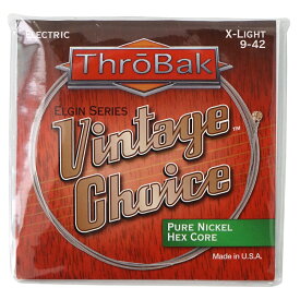 Throbak Electronics Pure Nickel Hex Core X-Light 009-042 エレキギター弦