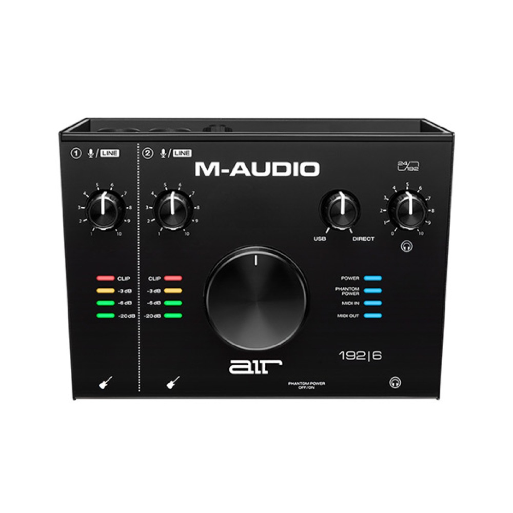 エムオーディオ AIRシリーズ MIDI入出力も装備 M-AUDIO AIR USBオーディオインターフェイス 2out 6 192 日本最大級の品揃え 出荷 2in