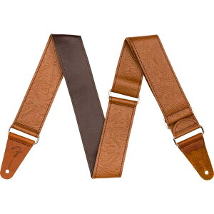 tF_[ Fender Tooled Leather Guitar Strap 2" Brown M^[Xgbv