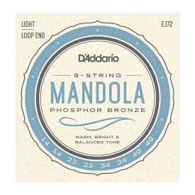 ダダリオ D'Addario EJ72 Phosphor Bronze Mandola Strings Light 14-49 マンドラ用弦