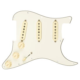 フェンダー Fender Pre-Wired Strat Pickguard Custom Shop Fat 50's SSS Parchment 配線済み ピックアップセット