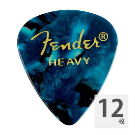 フェンダー ギターピック 12枚 セット ヘビー 351 Shape Ocean Turquoise Heavy Fender