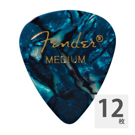 フェンダー ギターピック 12枚 セット ミディアム 351 Shape Ocean Turquoise Medium Fender