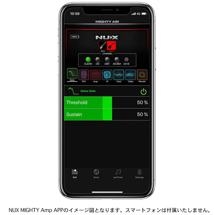 楽天市場】NUX ニューエックス Mighty Air ワイヤレス 小型ギター 