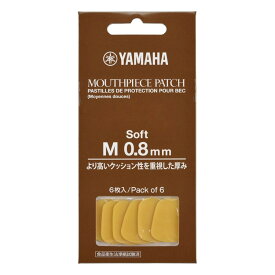 ヤマハ YAMAHA MPPA3M8S マウスピースパッチ Mサイズ 0.8mm ソフトタイプ 6枚入