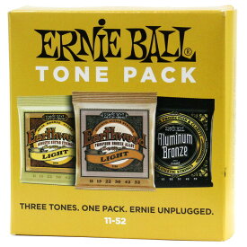 アーニーボール ERNIE BALL 3314 3set Pack Light Acoustic Guitar Strings 11-52 Tone Pack 3種類セットパック アコースティックギター弦