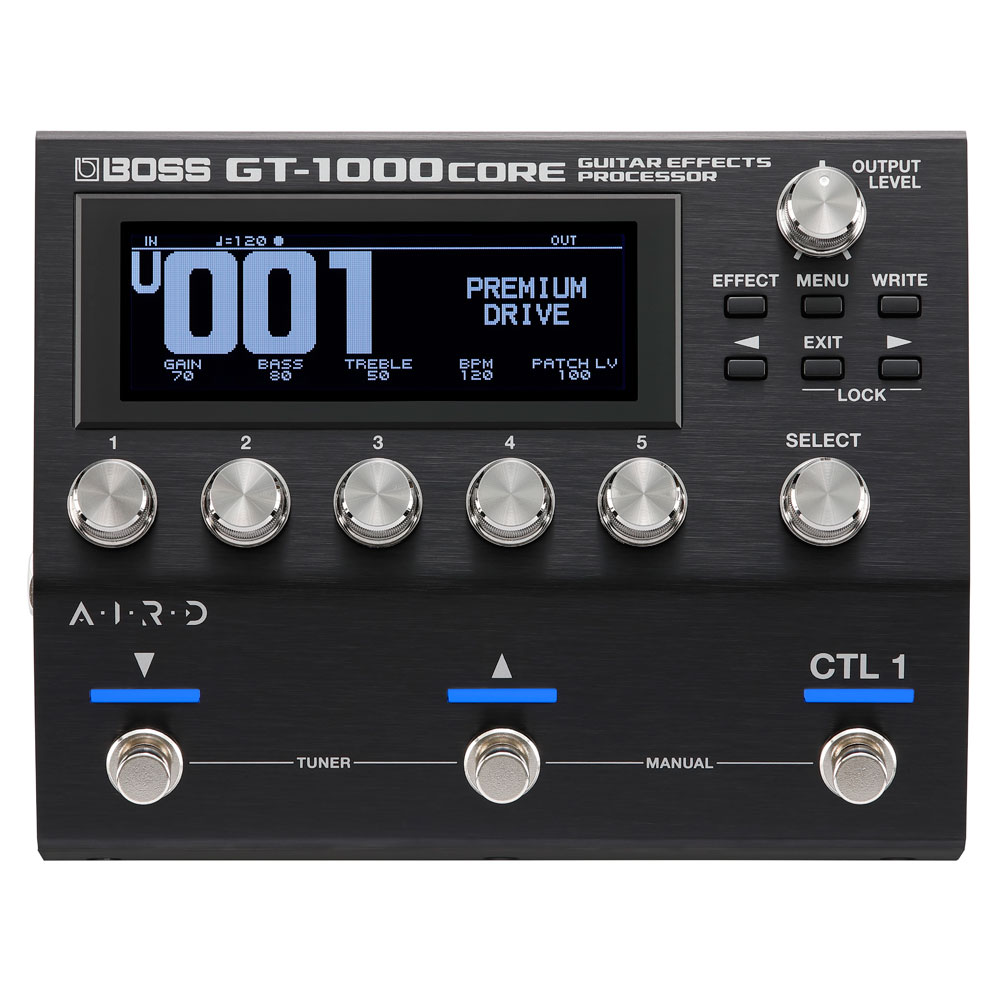 GT-1000を小型化したギター/ベース用エフェクトプロセッサー BOSS GT-1000CORE Guitar Effects Processor マルチエフェクター