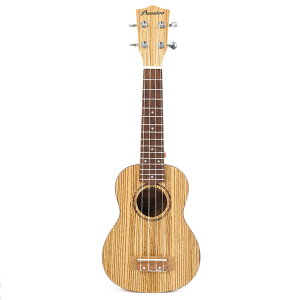 Bamboo BU-21CB Zebrano Soprano Ukulele \vmEN