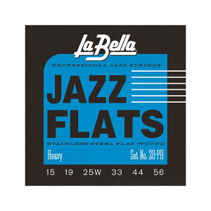 ���x�� �� 1�Z�b�g La Bella 20PH Heavy 15-56 Flat Wound Series �W���Y�M�^�[��