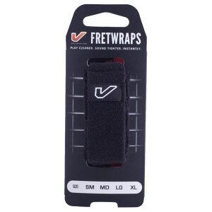 Gruv Gear FW-1PK-XL FretWraps Black 1-Pack エクストララージ 8弦〜12弦エレキギター用 フレットラップ