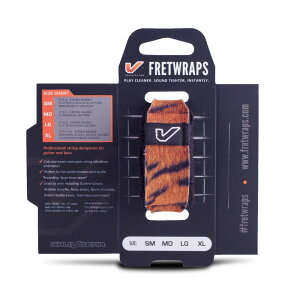 Gruv Gear FW-1PK-TIG-MD FretWraps Wild Tiger Prints 1-Pack �~�f�B�A�� 5���x�[�X/6���N���V�b�N�M�^�[�p �t���b�g���b�v