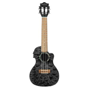 LANIKAI QM-BKCEC Quilted Maple Black Stain Concert A/E Ukulele GNgbN RT[gEN
