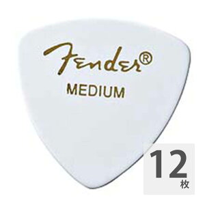 tF_[ M^[sbN 12 Zbg ~fBA 346 Shape Classic Celluloid Picks Medium White Fender