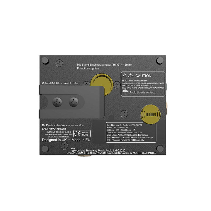 楽天市場】HEADWAY MUSIC AUDIO EDM-1 H.E アコースティック楽器用 