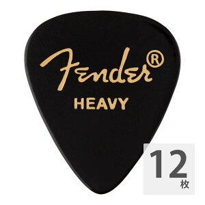 tF_[ M^[sbN 12 Zbg wr[ 351 Shape Premium Picks Heavy Black Fender