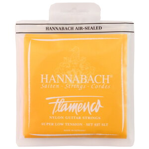 ハナバッハ フラメンコギター弦 1セット HANNABACH Flamenco SET827SLT YELLOW 黄色 イエロー スーパーローテンション ギター弦 クラギ弦