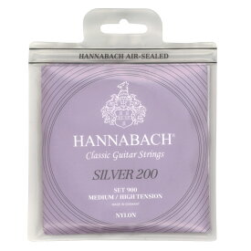 ハナバッハ クラシックギター弦 1セット HANNABACH ミディアムハイテンション Silver200 SET900MEDIUM/HIGH ギター弦 クラギ弦