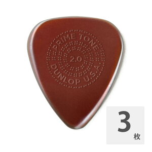 W_bv M^[sbN 3 Primetone Sculpted Plectra Standard with Grip 510P 2.0mm JIM DUNLOP W_