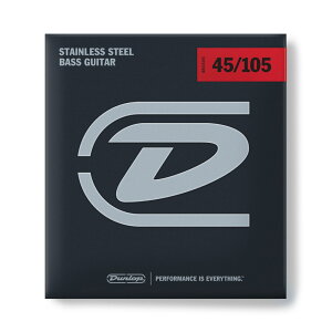 JIM DUNLOP STAINLESS STEEL Bass Strings DBS45105 GLx[X