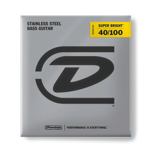 JIM DUNLOP Super Bright Stainless Steel Bass Strings DBSBS40100 GLx[X