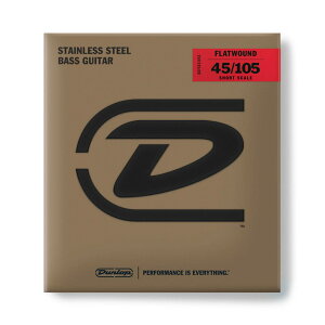 JIM DUNLOP Stainless Steel Flatwound Bass Strings DBFS45105S V[gXP[ GLx[X