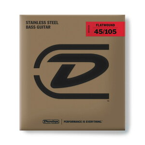 JIM DUNLOP Stainless Steel Flatwound Bass Strings DBFS45105 �G���L�x�[�X��