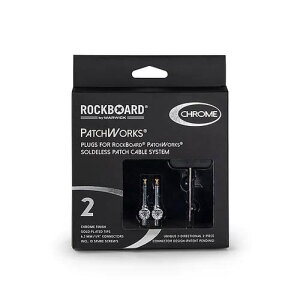 RockBoard RBO CAB PW PLUG 2 CR PatchWorks Solderless Plugs 2 pcs Chrome \_[XvO