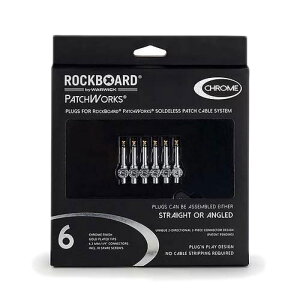 RockBoard RBO CAB PW PLUG 6 CR PatchWorks Solderless Plugs 6 pcs Chrome �\���_�[���X�v���O