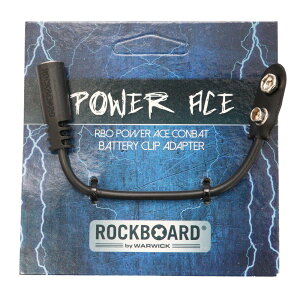 RockBoard RBO POWER ACE CONBAT Power Ace Battery Clip Converter 9V battery clip to 2.1 x 5.5 mm barrel socket �o�b�e���[�X�i�b�v�R���o�[�^�[