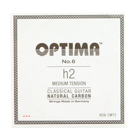 Optima Strings No6.CMT2 Natural Carbon B/H2 Medium 2弦 バラ弦 クラシックギター弦