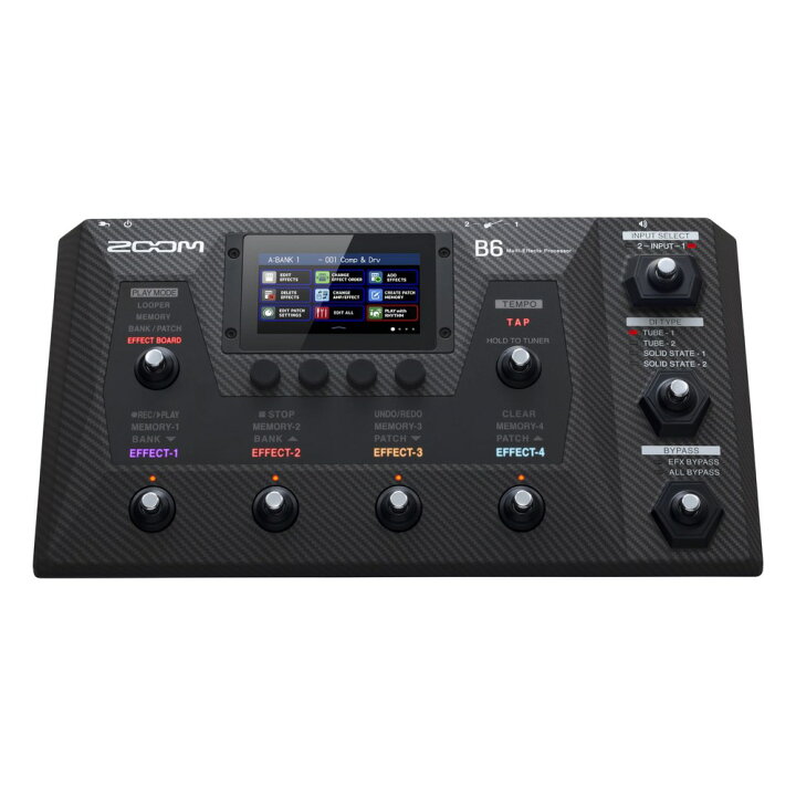 楽天市場】ZOOM B6 ベース用マルチエフェクター : chuya-online チュー 