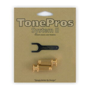 TonePros SPRS2-G Standard Locking Studs for PRS �u���b�W�X�^�b�h �A���J�[ �S�[���h