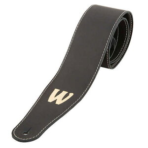WARWICK Teambuilt Genuine Leather Bass Strap Black Gold Embossing �x�[�X�X�g���b�v