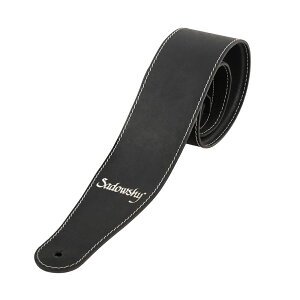 Sadowsky MetroLine Genuine Leather Bass Strap Black/Silver x[XXgbv